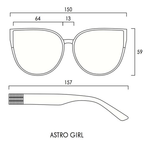 IRRESISTOR ASTRO GIRL - BLK 64 Kadın Güneş Gözlüğü - Thumbnail